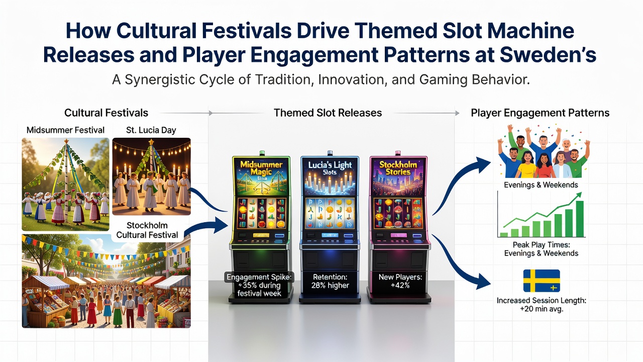 Player engagement graphs showing increased activity during Swedish festival periods on regulated gaming sites